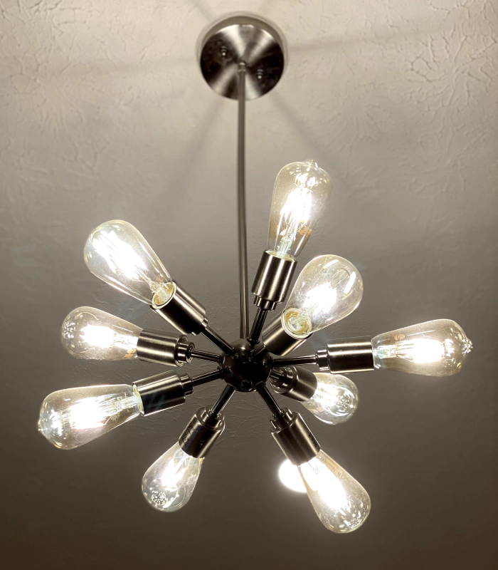 modern hanging light bulbs
